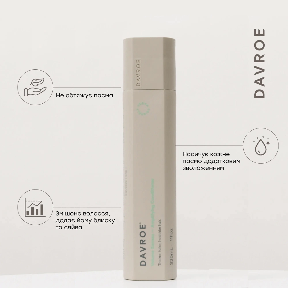 DAVROE Volume Senses Amplifying Conditioner 325ml - Кондиціонер для об’єму - фото №2